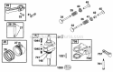 Piston Grp Crankshaft Diagram and Parts List for 28A702-0102-01  Briggs and Stratton Engine